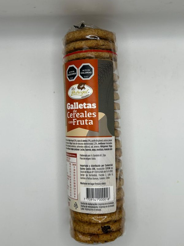 GALLETAS CEREALES CON FRUTA  250 GRS DP