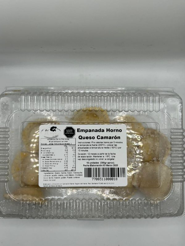 EMPANADAS COCKTAIL QUESO CAMARON  10 UN. DP