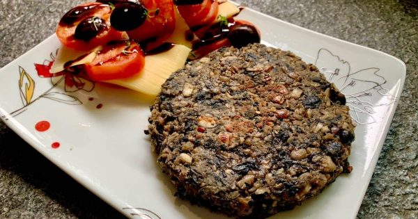 HAMBURGUESA POROTOS NEGROS  100 GRS BIO VEGAN