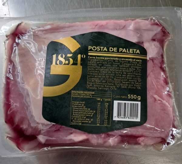 VACUNO POSTA PALETA 550 GRS